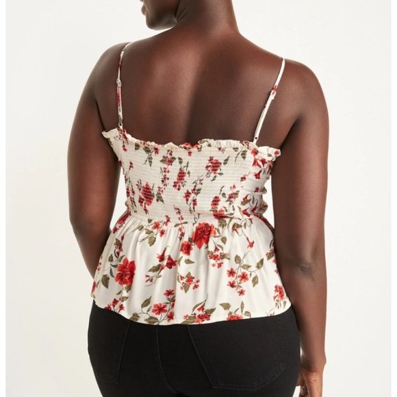 Old Navy Womens XL Cami Peplum Sexy Cottagecore Summer Festival Flower Fairy Y2K - Picture 3 of 11